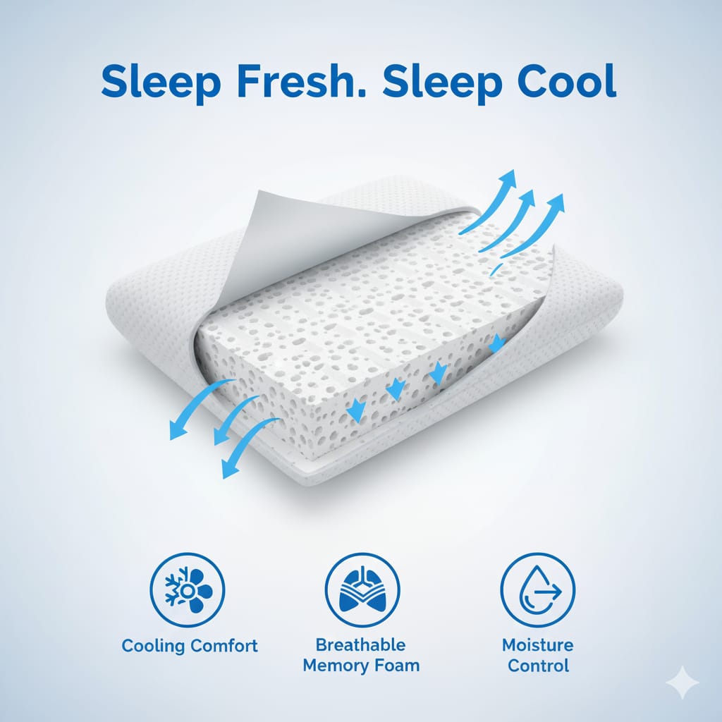 Fridup Standard Premium Memory Foam Pillow
