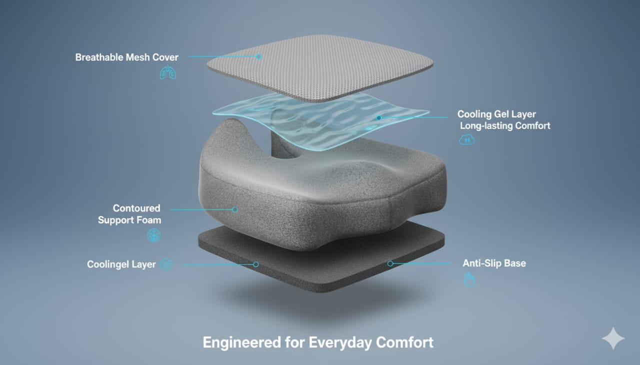 Fridup Orthopaedic Coccyx N Cushion