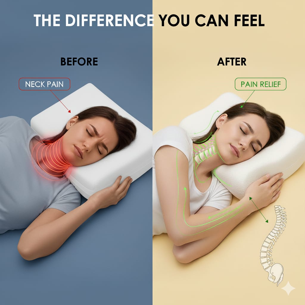 Fridup Memory Foam Contour Pillow