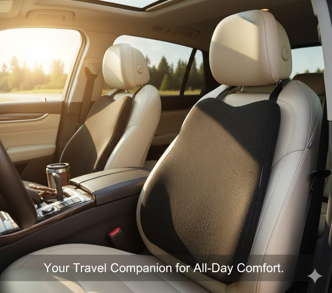 Fridup Car Back Rest Cushion