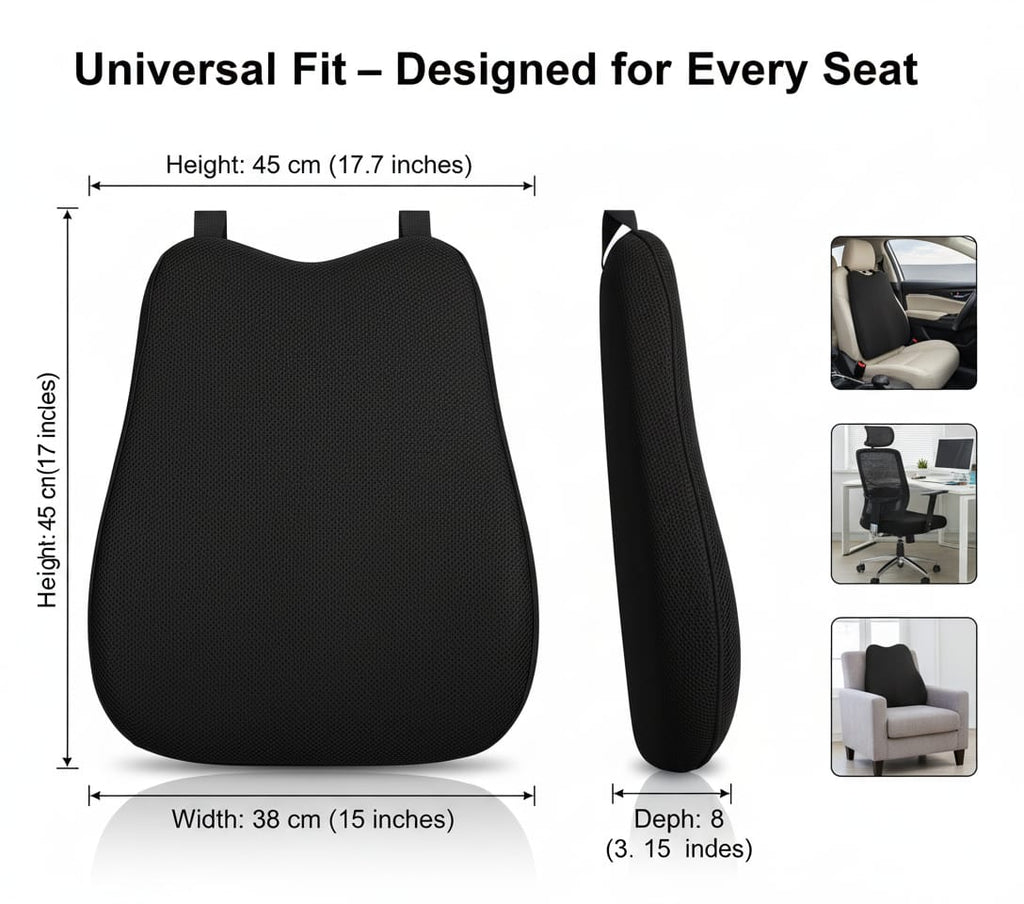 Fridup Car Back Rest Cushion