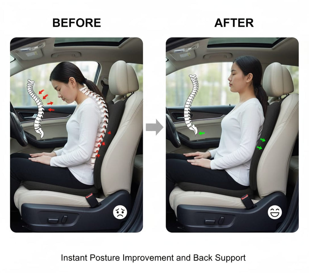 Fridup Car Back Rest Cushion