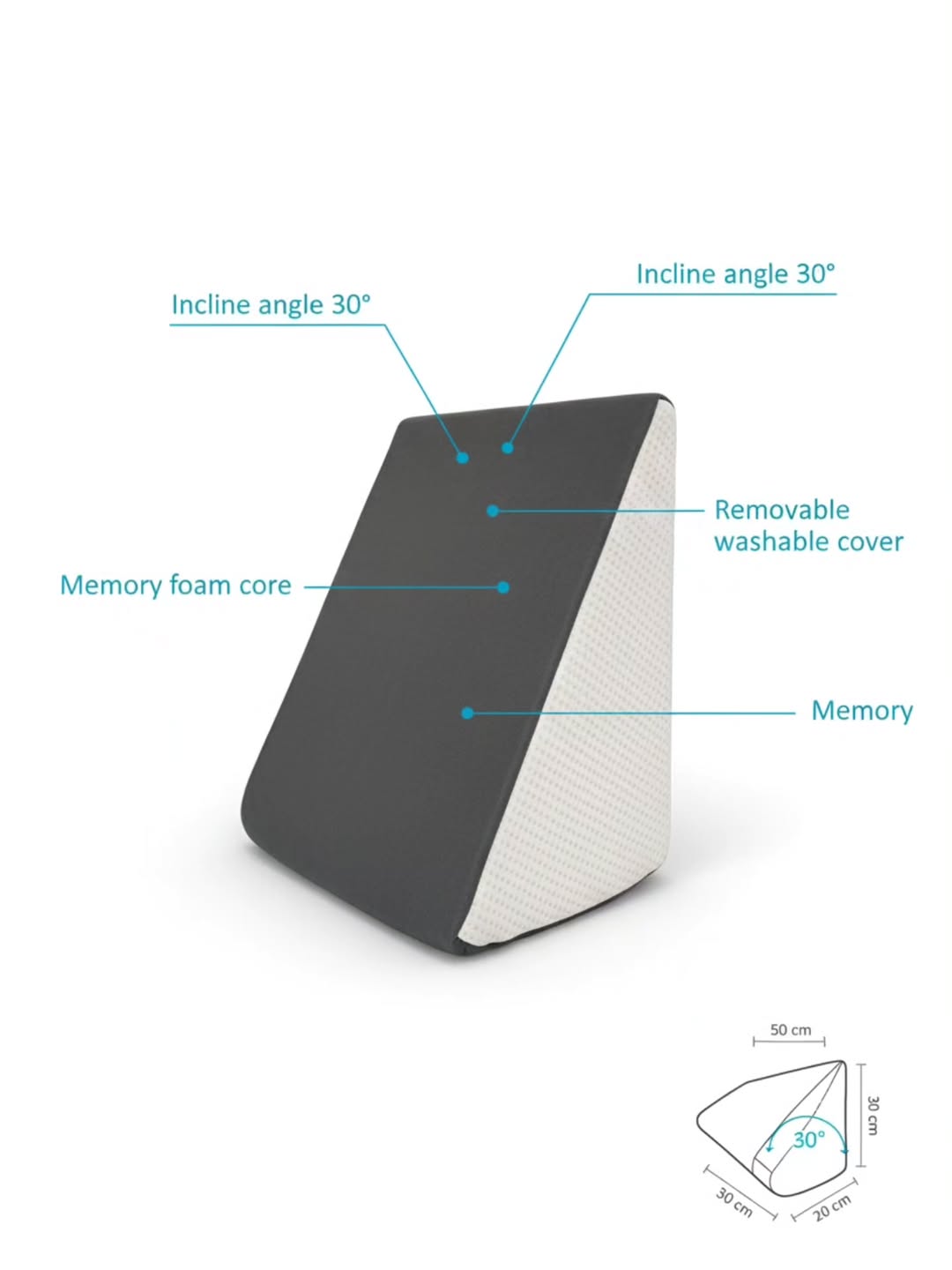 Fridup Bed Wedge Cushion