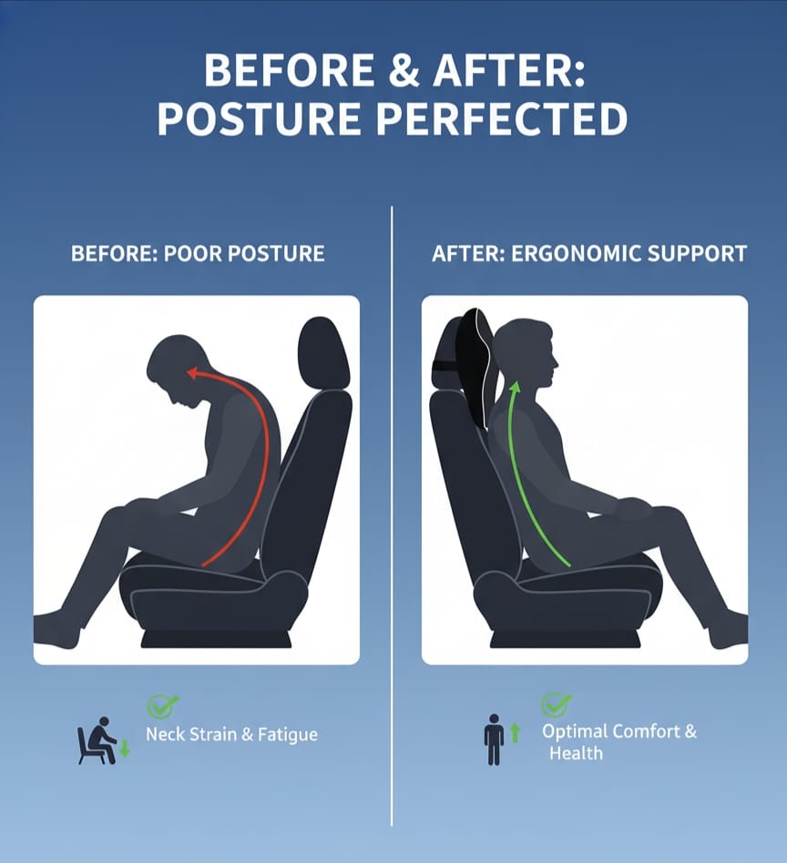 Fridup Car Headrest Cushion