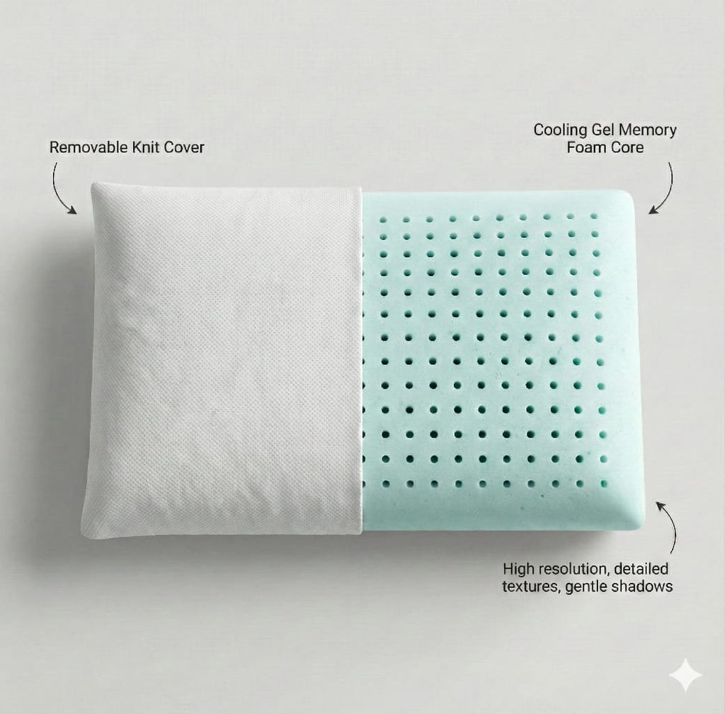 Fridup Memory Foam Standard Gel Pillow