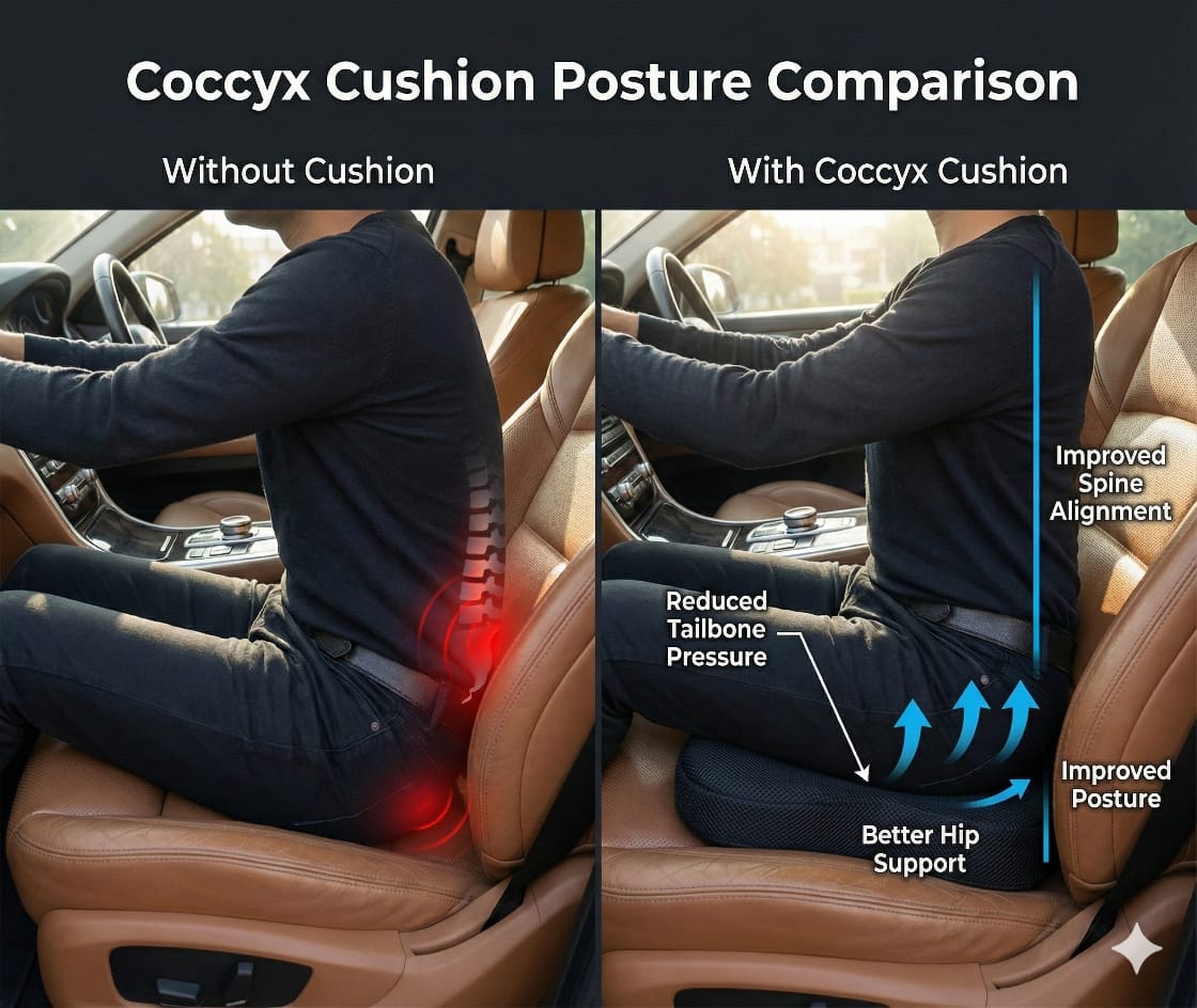 Fridup Car Coccyx Cushion