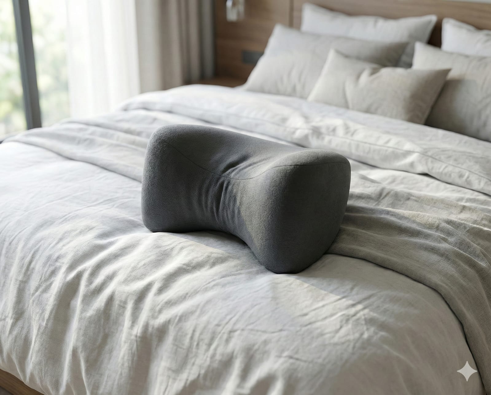 Fridup Knee Pillow - Ergonomic Memory Foam for Side Sleepers