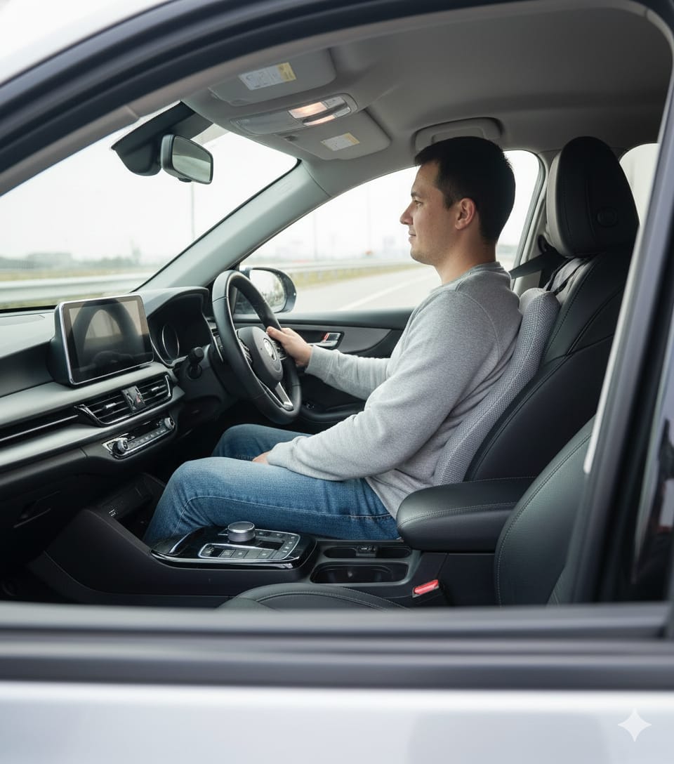 Car Backrest Cushion – Lumbar Support for Long Drives