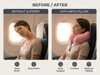 Travel Neck Pillow Pink – Memory Foam Support for Flights & Road Trips