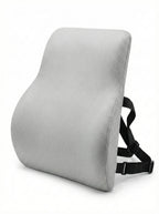 Chair Backrest Cushion Grey – Lumbar Support for Office & Home