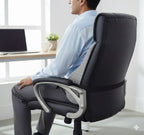 Chair Backrest Cushion Grey – Lumbar Support for Office & Home