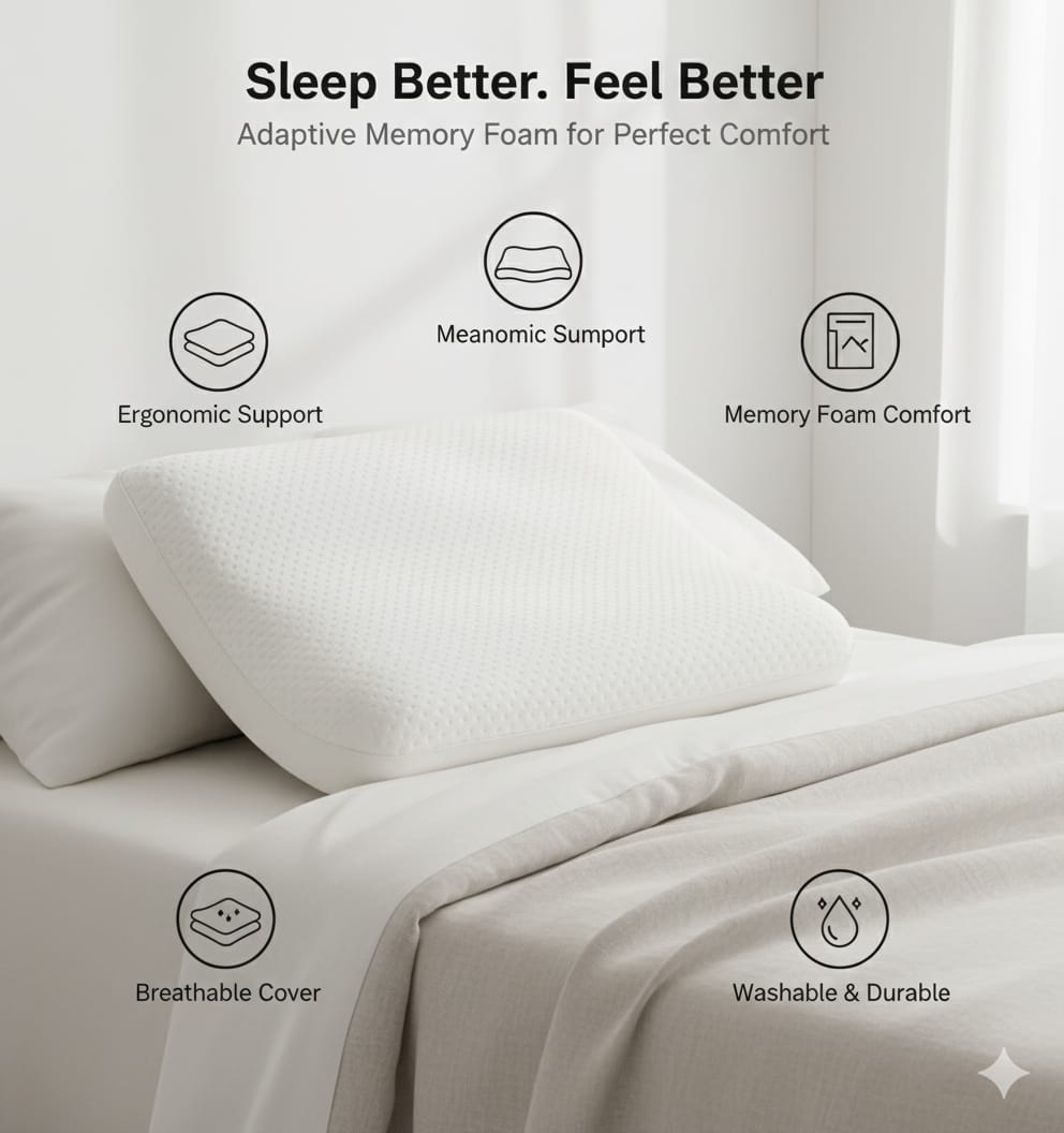 Fridup Premium Memory Foam Baby Pillow