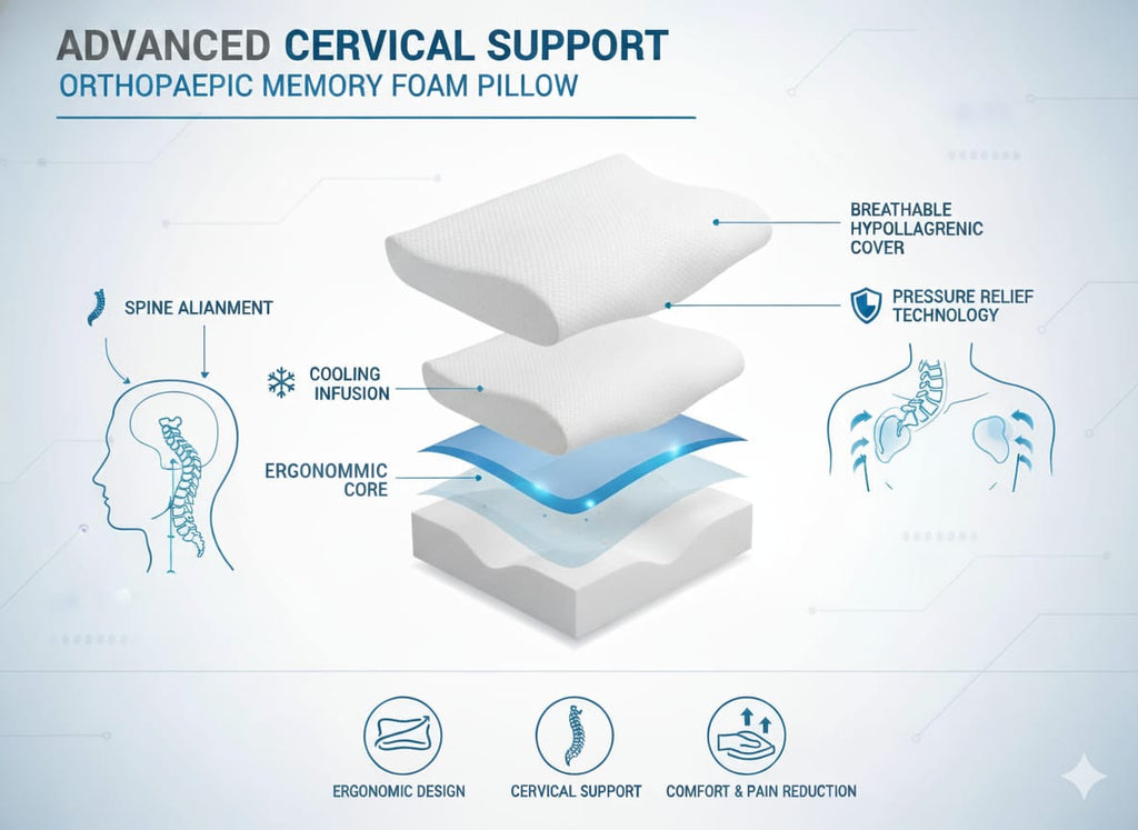 Fridup Cervical Neck Pillow