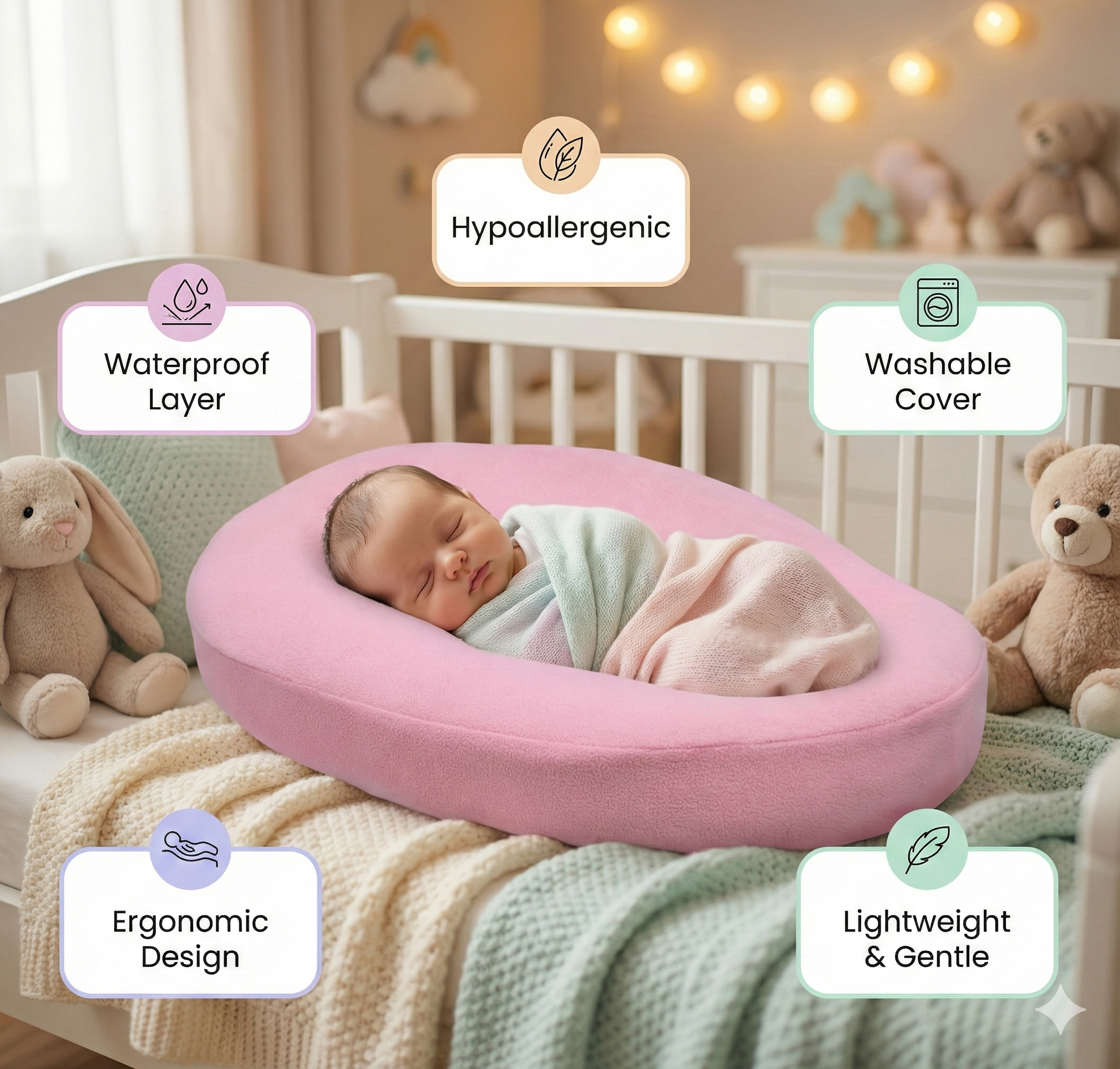 Fridup Memory Foam Baby Pillow